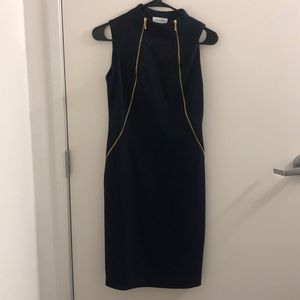 Size 2 Calvin Klein Navy dress